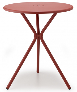 Стол металлический обеденный Scab Design Leo сталь, металл кирпично-красный Фото 6