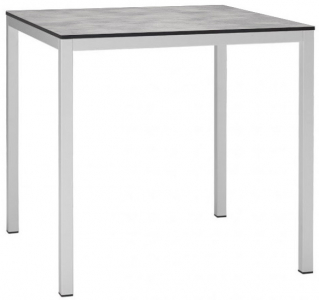 Стол ламинированный обеденный Scab Design Mirto сталь, компакт-ламинат HPL белый, цементный Фото 4