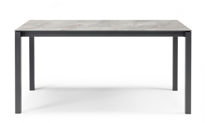 Стол ламинированный раздвижной Scab Design Pranzo Extendable сталь, компакт-ламинат HPL антрацит, каменный Фото 5