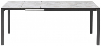 Стол ламинированный раздвижной Scab Design Pranzo Extendable сталь, компакт-ламинат HPL антрацит, каменный Фото 6