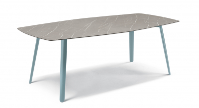Стол ламинированный Scab Design Squid алюминий, металл, компакт-ламинат HPL голубой, камень Фото 3