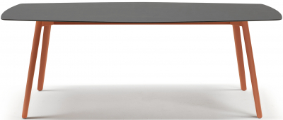 Стол ламинированный Scab Design Squid алюминий, металл, компакт-ламинат HPL терракотовый, антрацит Фото 1