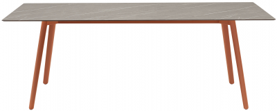 Стол ламинированный Scab Design Squid алюминий, металл, компакт-ламинат HPL терракотовый, камень Фото 1