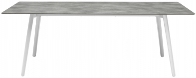 Стол ламинированный раздвижной Scab Design Squid Extendable алюминий, металл, компакт-ламинат HPL белый, цементный Фото 4