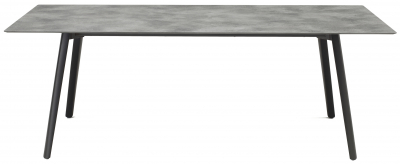 Стол ламинированный раздвижной Scab Design Squid Extendable алюминий, металл, компакт-ламинат HPL черный, цементный Фото 4