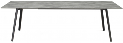 Стол ламинированный раздвижной Scab Design Squid Extendable алюминий, металл, компакт-ламинат HPL черный, цементный Фото 3