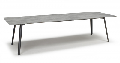 Стол ламинированный раздвижной Scab Design Squid Extendable алюминий, металл, компакт-ламинат HPL черный, цементный Фото 7
