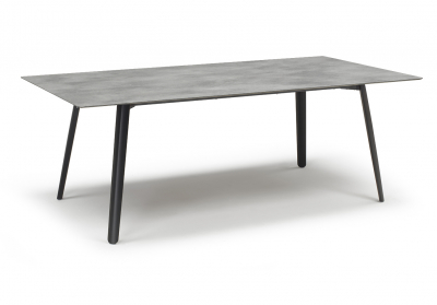 Стол ламинированный раздвижной Scab Design Squid Extendable алюминий, металл, компакт-ламинат HPL черный, цементный Фото 9