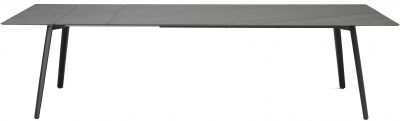 Стол ламинированный раздвижной Scab Design Squid Extendable алюминий, металл, компакт-ламинат HPL черный, сланец Фото 1