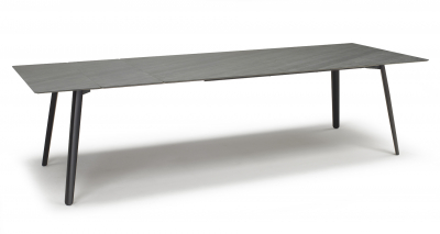 Стол ламинированный раздвижной Scab Design Squid Extendable алюминий, металл, компакт-ламинат HPL черный, сланец Фото 8