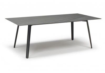 Стол ламинированный раздвижной Scab Design Squid Extendable алюминий, металл, компакт-ламинат HPL черный, сланец Фото 10