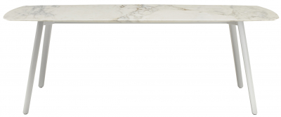 Стол мраморный Scab Design Squid M алюминий, металл, мрамор белый, белый мрамор Калакатта Фото 1