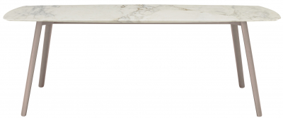 Стол мраморный Scab Design Squid M алюминий, металл, мрамор тортора, белый мрамор Калакатта Фото 1