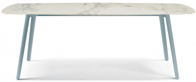 Стол мраморный Scab Design Squid M алюминий, металл, мрамор голубой, белый мрамор Калакатта Фото 1