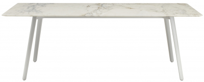 Стол мраморный Scab Design Squid M алюминий, металл, мрамор белый, белый мрамор Калакатта Фото 1