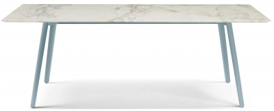 Стол мраморный Scab Design Squid M алюминий, металл, мрамор голубой, белый мрамор Калакатта Фото 1