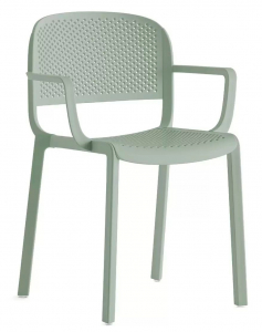 Кресло пластиковое PEDRALI Dome стеклопластик светло-зеленый Фото 1