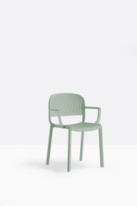 Кресло пластиковое PEDRALI Dome стеклопластик светло-зеленый Фото 5
