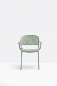 Кресло пластиковое PEDRALI Dome стеклопластик светло-зеленый Фото 6