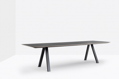 Стол ламинированный PEDRALI Arki-Table Fenix сталь, алюминий, компакт-ламинат HPL черный Фото 4