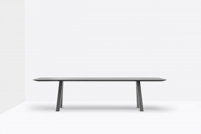 Стол ламинированный PEDRALI Arki-Table Compact сталь, алюминий, компакт-ламинат HPL антрацит Фото 4