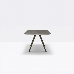 Стол ламинированный PEDRALI Arki-Table Outdoor сталь, алюминий, компакт-ламинат HPL коричневый, серый мрамор Фото 4