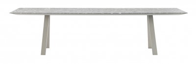 Стол прямоугольный PEDRALI Arki-Table Outdoor сталь, алюминий, искусственный камень бежевый, серый мрамор Фото 1
