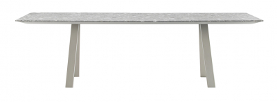 Стол прямоугольный PEDRALI Arki-Table Outdoor сталь, алюминий, искусственный камень бежевый, серый мрамор Фото 1