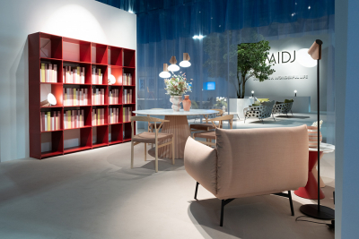 Кресло деревянное с обивкой MIDJ Oslo P L CU ясень, кожа Фото 10