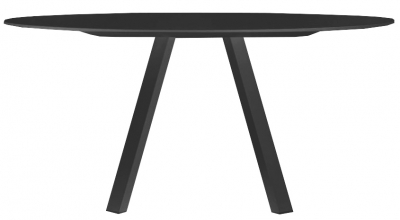 Стол ламинированный PEDRALI Arki-Table Compact сталь, алюминий, компакт-ламинат HPL черный Фото 1