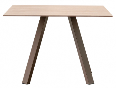 Стол ламинированный PEDRALI Arki-Table Compact сталь, алюминий, компакт-ламинат HPL коричневый, 4543 Фото 1
