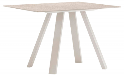 Стол ламинированный PEDRALI Arki-Table Outdoor сталь, алюминий, компакт-ламинат HPL бежевый, бежевый каменный Фото 1