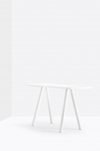 Стол барный ламинированный PEDRALI Arki-Table Compact сталь, алюминий, компакт-ламинат HPL белый Фото 4
