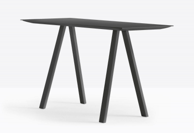 Стол барный ламинированный PEDRALI Arki-Table Fenix сталь, алюминий, компакт-ламинат HPL черный Фото 4