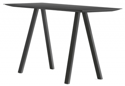 Стол барный ламинированный PEDRALI Arki-Table Fenix сталь, алюминий, компакт-ламинат HPL черный Фото 1
