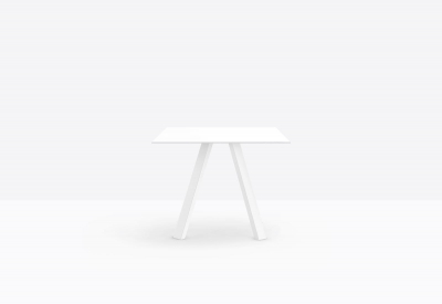 Стол обеденный PEDRALI Arki-Table сталь, компакт-ламинат HPL белый Фото 4