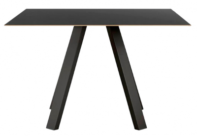 Стол обеденный PEDRALI Arki-Table сталь, компакт-ламинат HPL черный Фото 1