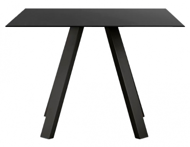 Стол обеденный PEDRALI Arki-Table сталь, компакт-ламинат HPL черный Фото 1