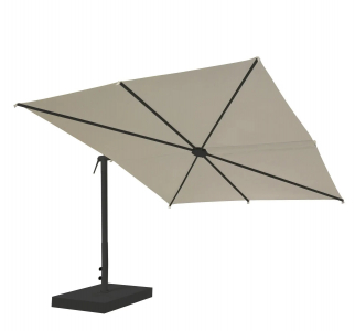 Зонт профессиональный Scolaro Alba Dark сталь, алюминий, акрил антрацит, слоновая кость Фото 4