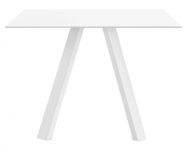 Стол обеденный PEDRALI Arki-Table Outdoor сталь, компакт-ламинат HPL белый Фото 1