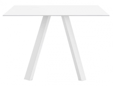 Стол обеденный PEDRALI Arki-Table Outdoor сталь, компакт-ламинат HPL белый Фото 1