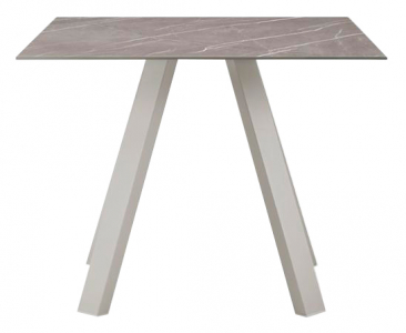 Стол обеденный PEDRALI Arki-Table Outdoor сталь, компакт-ламинат HPL бежевый, бежевый мрамор Фото 1