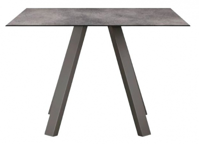 Стол обеденный PEDRALI Arki-Table Outdoor сталь, компакт-ламинат HPL антрацит, 2810 Фото 1