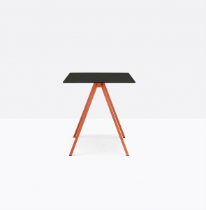 Стол ламинированный PEDRALI Arki-Desk Compact сталь, компакт-ламинат HPL оранжевый, черный Фото 7