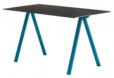 Стол ламинированный PEDRALI Arki-Desk Compact сталь, компакт-ламинат HPL синий, черный Фото 1