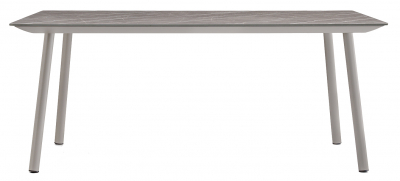 Стол ламинированный PEDRALI Babila Outdoor сталь, алюминий, компакт-ламинат HPL бежевый, бежевый мрамор Фото 1
