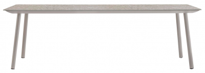 Стол керамический PEDRALI Babila Outdoor сталь, алюминий, керамогранит бежевый, серый Фото 1