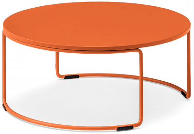 Столик кофейный металлический PEDRALI Circuit Outdoor сталь оранжевый Фото 1