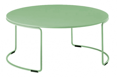 Столик кофейный металлический PEDRALI Circuit Outdoor сталь зеленый шалфей Фото 1