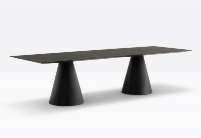 Стол ламинированный PEDRALI Ikon Table полиэтилен, компакт-ламинат HPL черный Фото 5